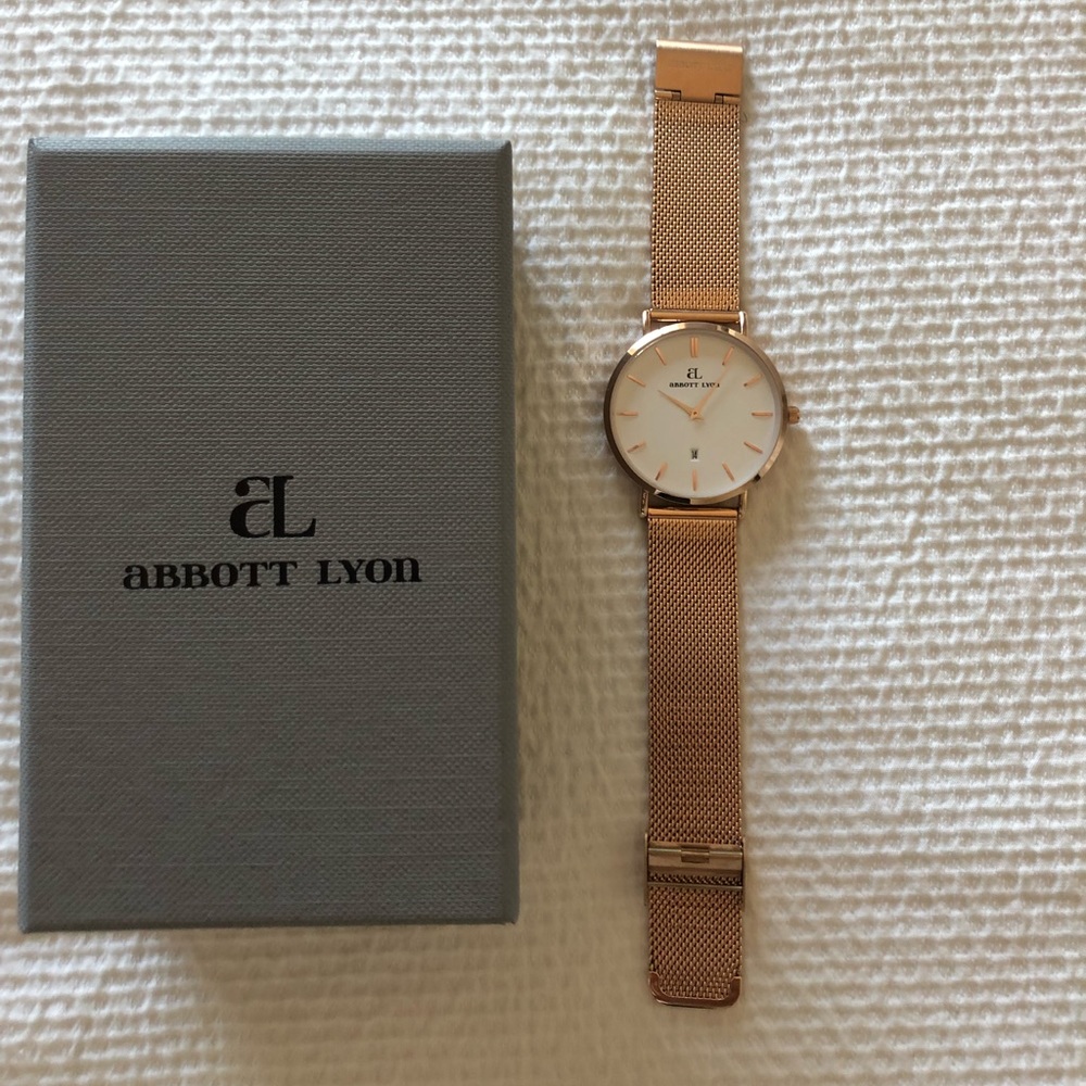 Abbott Lyon rose gold watch